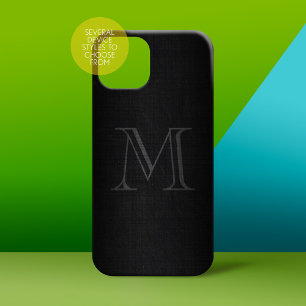 Monogramm für Männer mit Leinenschau iPhone 16 Hülle