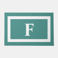 Monogramm für Minimalistische Aquamarine und weiße