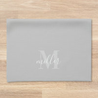 Monogramm für moderne graue Personalisierte Famili