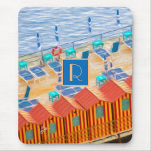 Monogramm für Orange und Blaue Tropen