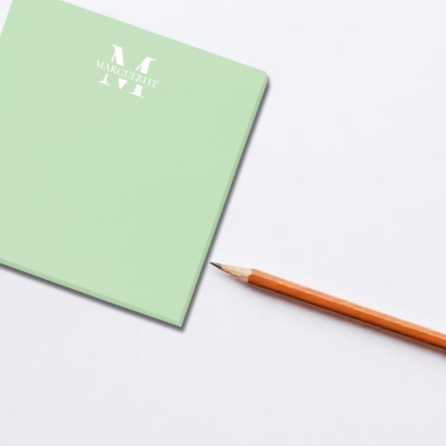 Monogramm für personalisierte Bezeichnung Post-it Klebezettel (Von Creator hochgeladen)