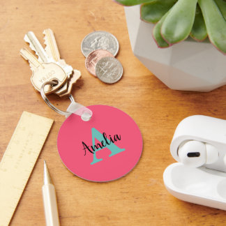 Monogramm für personalisierte Bezeichnung Schlüsselanhänger