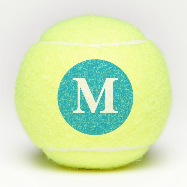 Monogramm für personalisierte Bezeichnung Tennisbälle (Vorderseite)