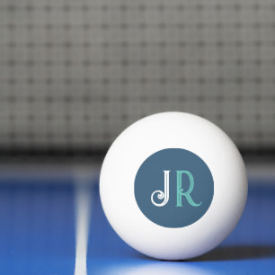 Monogramm für personalisierte Bezeichnung Tischtennisball