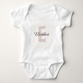 Monogramm für personalisierte Individuelle Name Baby Strampler