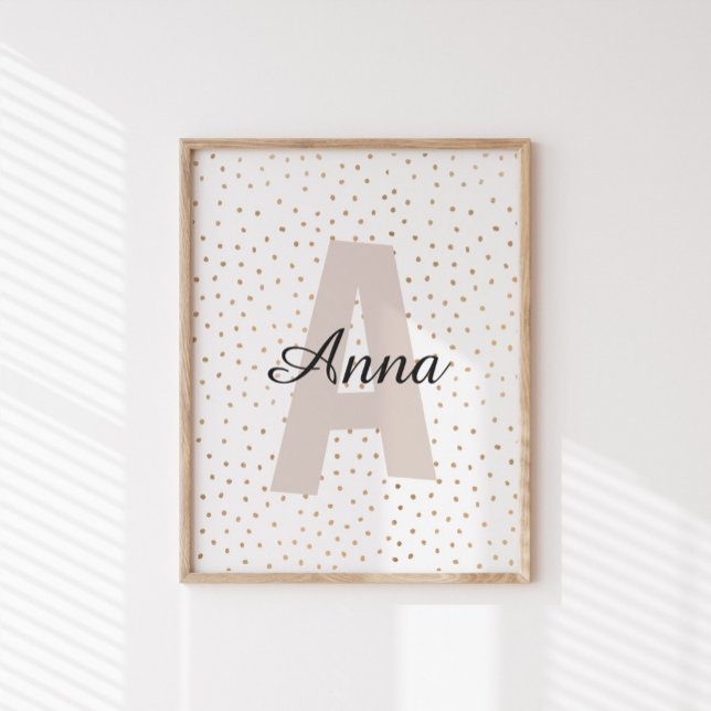 Monogramm für personalisierte Individuelle Name Poster (Von Creator hochgeladen)
