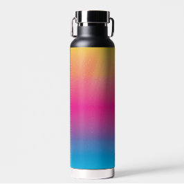 Monogramm für Regenbogenfarben Trinkflasche