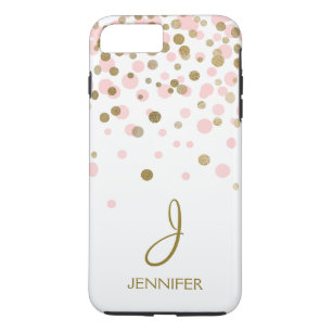Monogramm für rosa und goldene Fohlen Case-Mate iPhone Hülle
