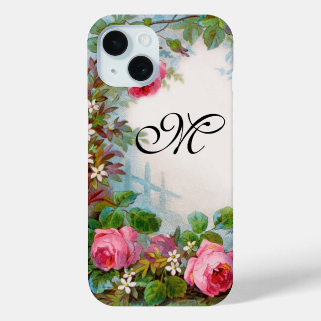 MONOGRAMM FÜR Rose UND JASMINEN Case-Mate iPhone Hülle (Rückseite)