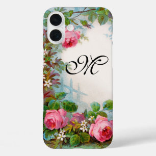 MONOGRAMM FÜR Rose UND JASMINEN iPhone 16 Plus Hülle
