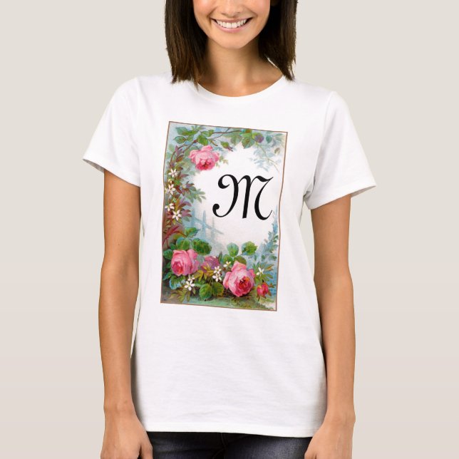 MONOGRAMM FÜR Rose UND JASMINEN T-Shirt (Vorderseite)