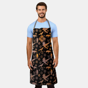 Monogramm für Steampunkratzengeere Schürze