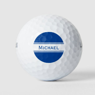 Monogramm für tiefblaue Streifen Golfball