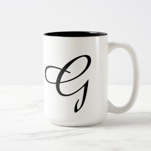 Monogramm-G Zweifarbige Tasse
