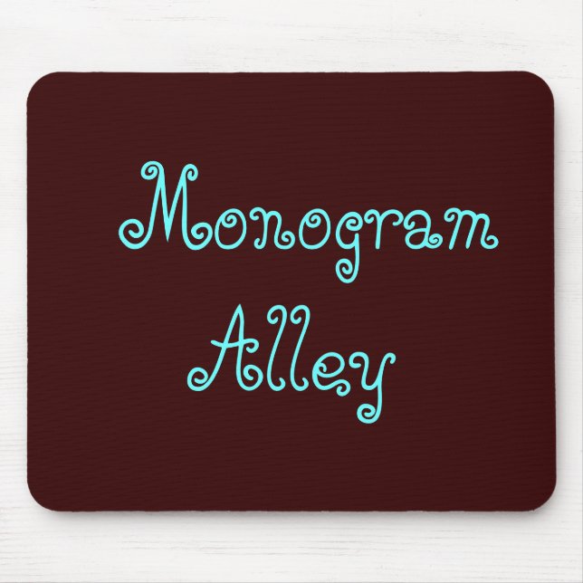 Monogramm-Gasse Mousepad (Vorne)