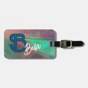 Monogramm Gepäckanhänger leuchten Feueropal Gesche