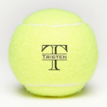 Monogramm-Geschenk Classic Tennisbälle<br><div class="desc">Dieses Design wurde mit digitaler Kunst erstellt, es kann personalisiert sein, indem man die Option "Anpassen" wählt. Kontaktieren Sie mich unter colorflowcreations@gmail.com , wenn Sie dieses Design für ein anderes Produkt haben möchten. Kaufen Sie meine originale abstrakte Acrylmalerei zum Verkauf unter www.etsy.com/shop/colorflowart. Sehen Sie mehr meiner Kreationen oder folgen Sie...</div>