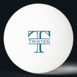 Monogramm-Geschenk Tischtennisball<br><div class="desc">Dieses Design wurde mit digitaler Kunst erstellt, es kann personalisiert sein, indem man die Option "Anpassen" wählt. Kontaktieren Sie mich unter colorflowcreations@gmail.com , wenn Sie dieses Design für ein anderes Produkt haben möchten. Kaufen Sie meine originale abstrakte Acrylmalerei zum Verkauf unter www.etsy.com/shop/colorflowart. Sehen Sie mehr meiner Kreationen oder folgen Sie...</div>