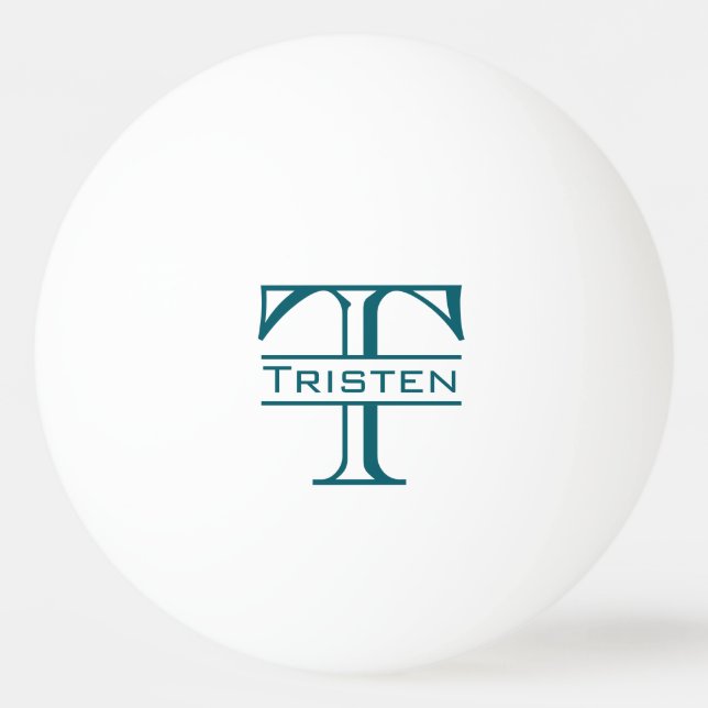 Monogramm-Geschenk Tischtennisball (Vorderseite)