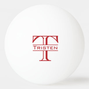Monogramm-Geschenk Tischtennisball