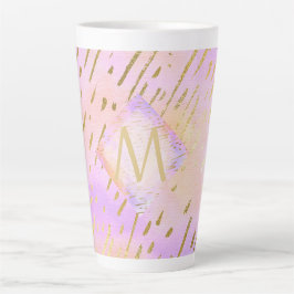 Monogramm Geschenke für Mädchen, die Liebe rosa Go Milchtasse