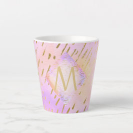 Monogramm Geschenke für Mädchen, die Liebe rosa Go Milchtasse