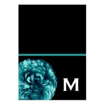 Monogramm-Geschenktasten der Türkisfarben-Rose ode