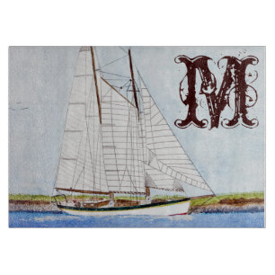 Monogramm-Glasfaserkabel für das Segel Schneidebrett