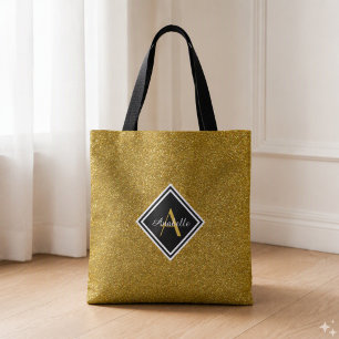 Monogramm Glitter Gold