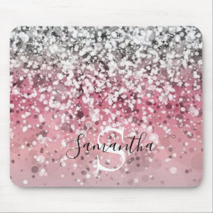 Monogramm-Glitzer Mousepad