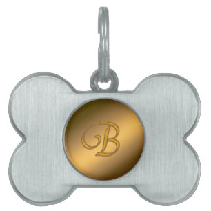 Monogramm Gold B Tiermarke