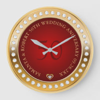 Monogramm Gold und Red White Diamonds