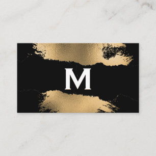Monogramm Goldfolien-Spritzer Zerrissener Effe Visitenkarte