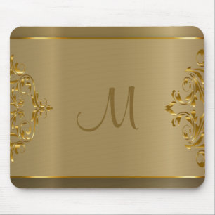 Monogramm-GoldOrante Entwurf Mousepad
