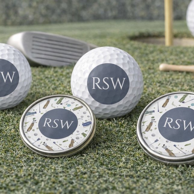 Monogramm-Golfbälle | Benutzerdefiniertes Golf-Geb Golfball (Von Creator hochgeladen)
