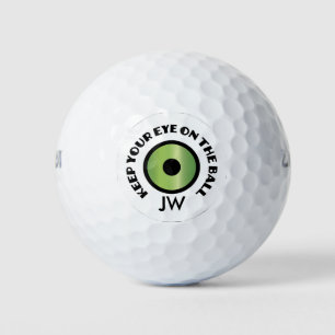 Monogramm Golfer - Behalt dein Auge auf der Kugel Golfball