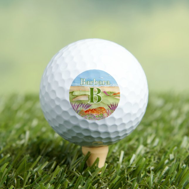 Monogramm-Golfplatz am Strand  Golfball (Insitu T-Shirt)