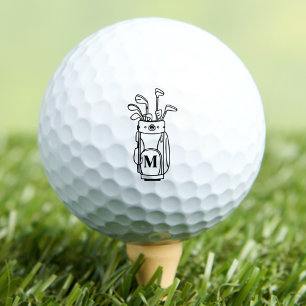 Monogramm-Golftasche Golfball