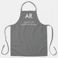 Monogramm Grau Moderner Individuelle Name
