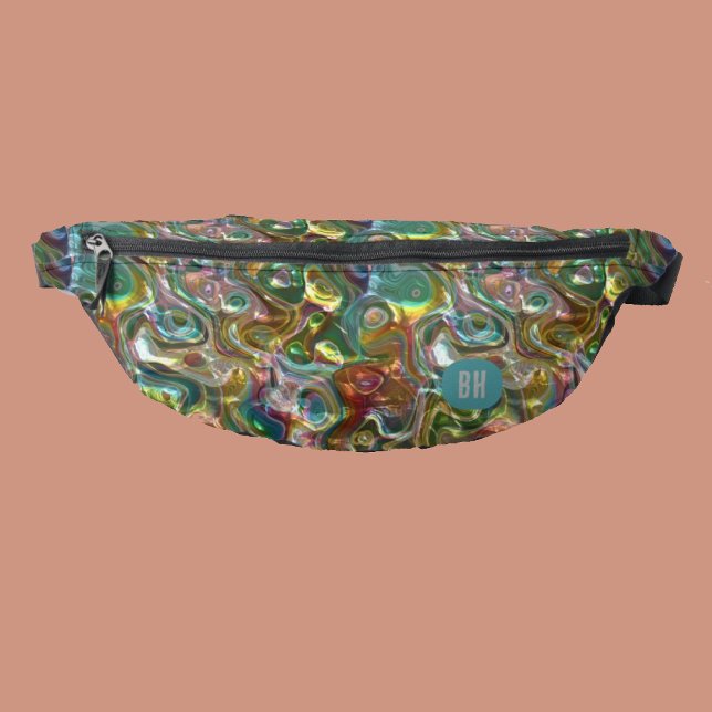 Monogramm Groovy Sixties psychedelisch Bauchtasche (Von Creator hochgeladen)