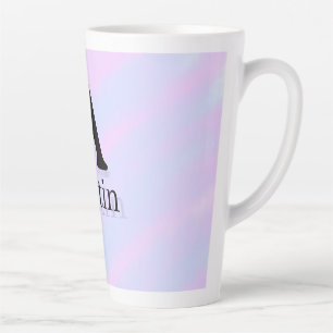 Monogramm Großbuchstabe männlich Name lila Pastell Milchtasse