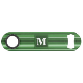 Monogramm grüne Streifen Speed Flaschenöffner