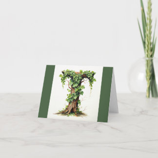 Monogramm-Grußkarte Karte