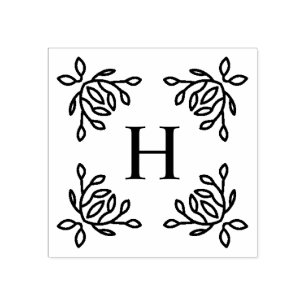 Monogramm Gummistempel