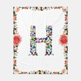 Monogramm H Fleecedecke