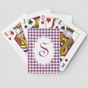 Monogramm-Hahnentrittmuster-Spielkarten Spielkarten