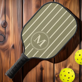Monogramm Halbjahrsfarbe für die Streifenfläche Pickleball Schläger