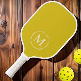 Monogramm Halbjahrsfarbe für dunkelbraune Lemonfar Pickleball Schläger
