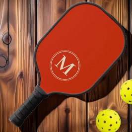 Monogramm Halbjahrsfarbe für Vollblut Orange Pickleball Schläger