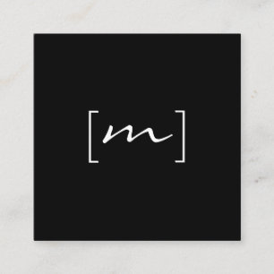 Monogramm-Halterung Quadratische Visitenkarte